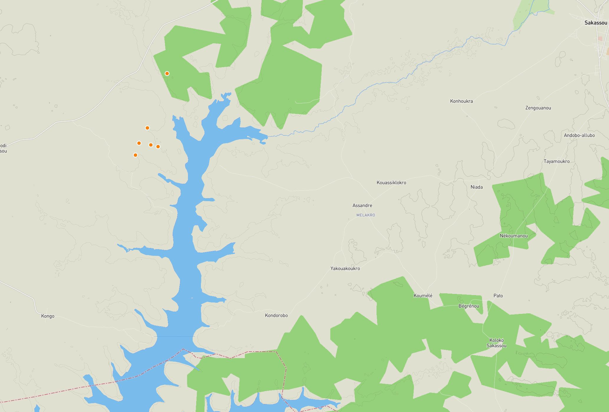 Map overview background